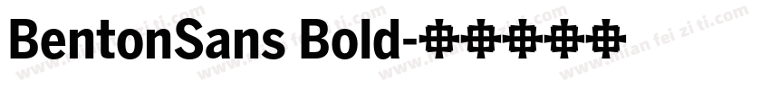 BentonSans Bold字体转换